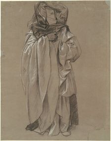 Study of Ezekiel for "Frieze of Prophets", 1890-1892. Creator: John Singer Sargent