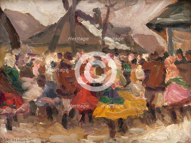 Study of Folk Merrymaking, around 1935. Creator: Teodor Jozef Mousson.