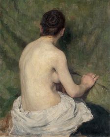Study of Female Nude, 1895-1897. Creator: Jozef Hanula