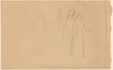 Study of Figures [verso], 1890/1897. Creator: Charles Sprague Pearce
