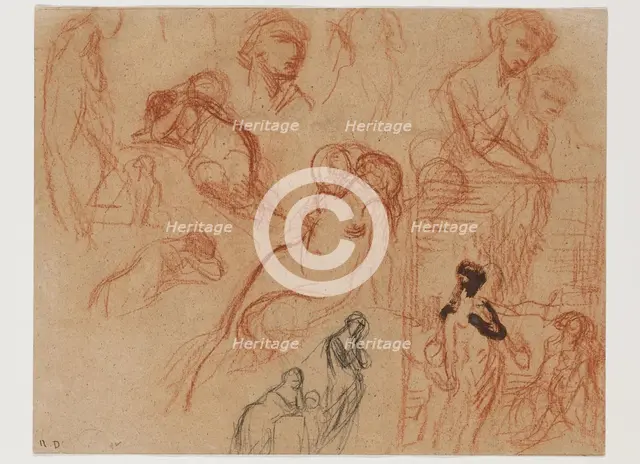 Study of Figures, between 1807 and 1876. Creator: Narcisse Virgile Diaz de la Pena.