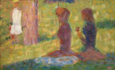 Study of Figures for "La Grande Jatte", 1884/1885. Creator: Georges-Pierre Seurat