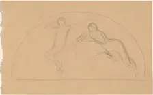 Study of Figures in a Lunette, 1890/1897. Creator: Charles Sprague Pearce