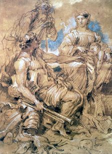 Study of Figures in Costume c1635-1670. Artist: Giovanni Benedetto Castiglione