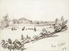 Study of Kew Gardens, c1890s. Artist: Camille Pissarro