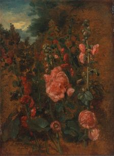 Study of Hollyhocks, ca. 1826. Creator: John Constable