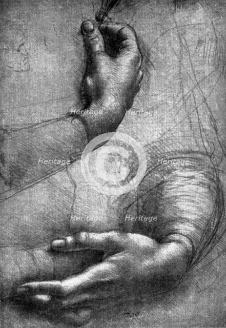 Study of hands, 15th century (1930).Artist: Leonardo da Vinci