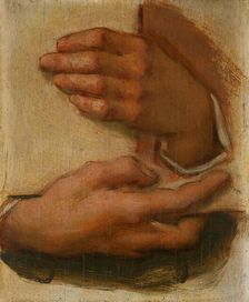 Study of Hands, 1895-1900. Creator: Milan Thomka Mitrovsky