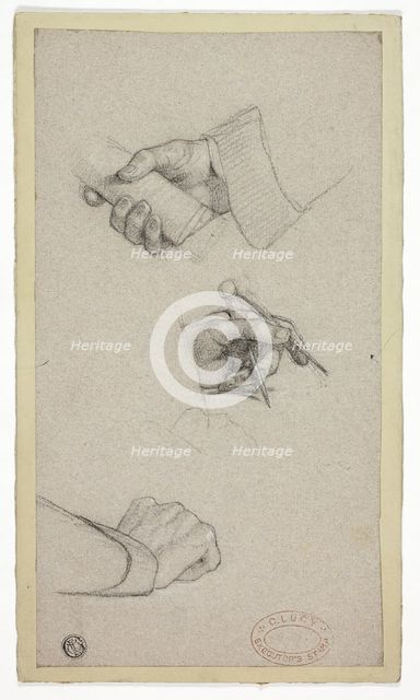 Study of Hands, c. 1858. Creator: Charles Lucy.