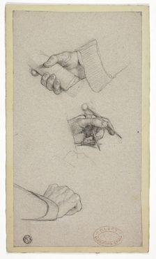 Study of Hands, c. 1858. Creator: Charles Lucy