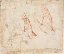 Study of Hands (verso), c. 1590. Creator: Camillo Procaccini (Italian, 1546-1629)