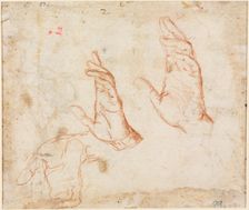 Study of Hands (verso), c. 1590. Creator: Camillo Procaccini (Italian, 1546-1629)