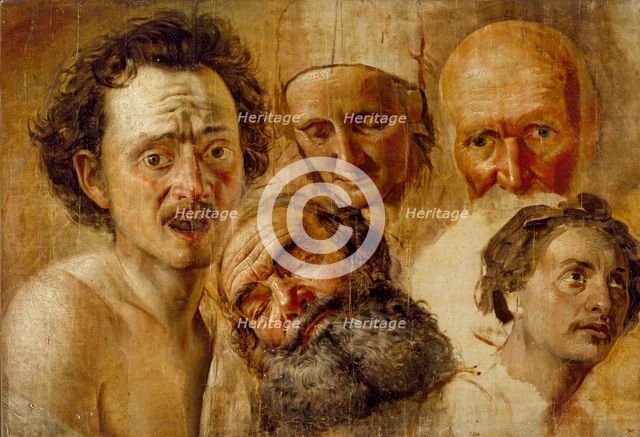 Study of Heads, c1830. Artist: Aleksandr Ivanov.