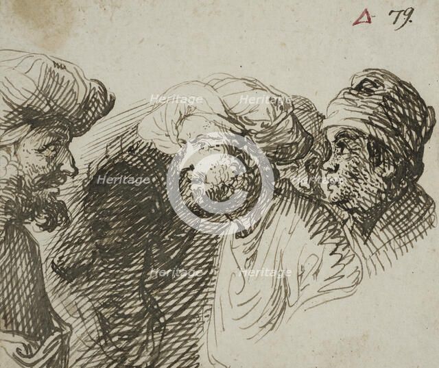Study of heads with turbans. Creator: Jacob Symonsz. Pynas.