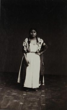 Study of Indian Girl, Mexico, c. 1864. Creator: Imprimerie d'Aubert et Cie