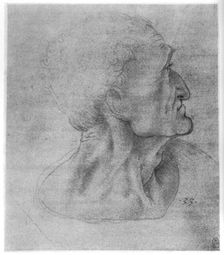 Study of Judas for The Last Supper c1495 (1954). Artist: Leonardo da Vinci