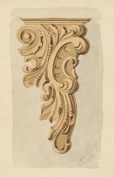 Study of ornamental decoration, 1879. Creator: Eugen Wallachy
