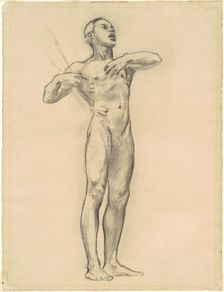 Study of Orpheus for "Classic and Romantic Art", c. 1921. Creator: John Singer Sargent