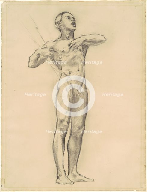 Study of Orpheus for "Classic and Romantic Art", c. 1921. Creator: John Singer Sargent.