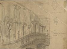 Study of London Bridge, 1863. Artist: William Holman Hunt