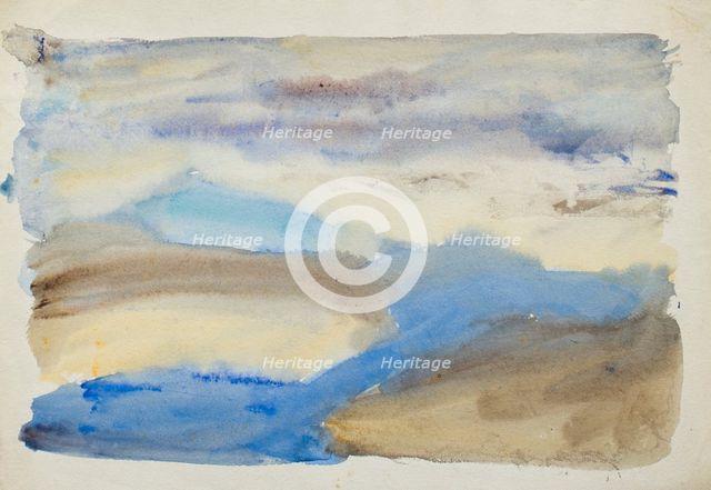 Study of land, sky and water, c1875-1944. Creator: George Clausen.