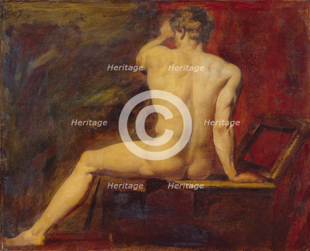 Study of Male Nude, c1815-1820. Creator: William Etty.