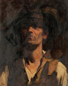 Study of Slovak highlander, 1910-1932. Creator: Zsigmond Nagy