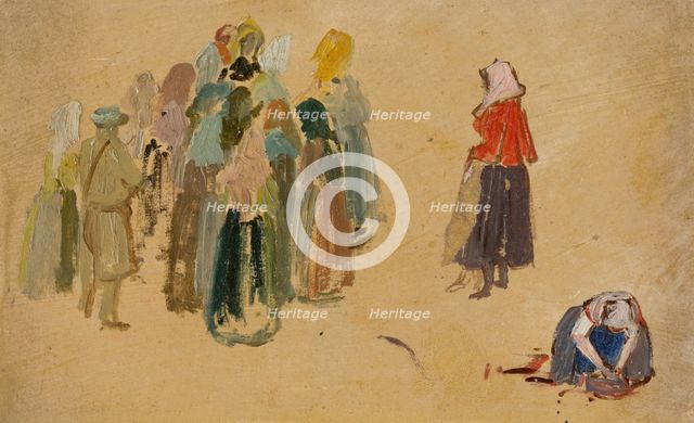 Study of Slovak Types, 1840-1860. Creator: Josef Navratil.