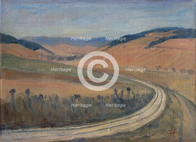 Study of Spis Landscape, 1930-1939. Creator: Jozef Hanula.
