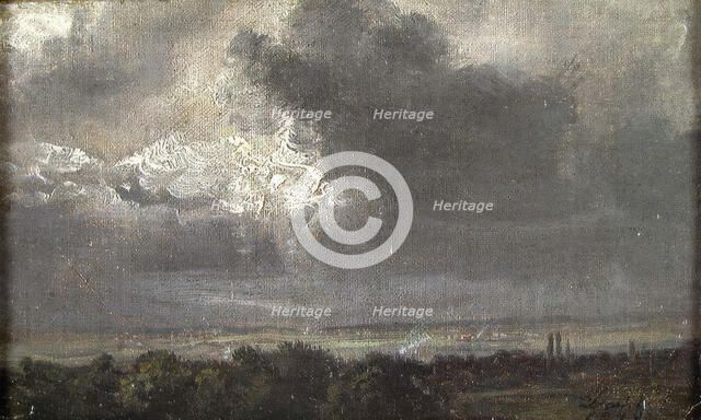 Study of Storm Clouds, 1840. Creator: Johan Christian Dahl.