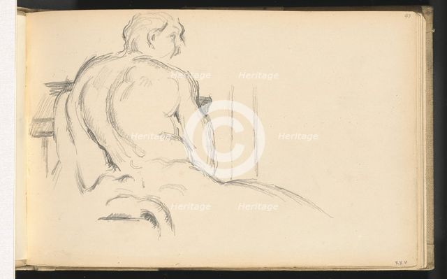 Study of Puget's "Hercules Resting", c. 1879. Creator: Paul Cezanne.