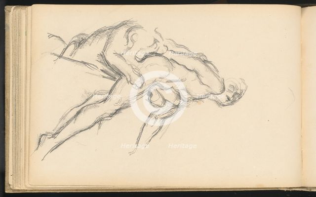 Study of Puget's "Milo of Crotona", 1880/1883. Creator: Paul Cezanne.