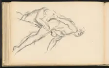 Study of Puget's "Milo of Crotona", 1880/1883. Creator: Paul Cezanne