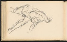 Study of Puget's "Milo of Crotona", 1880/1883. Creator: Paul Cezanne