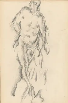 Study of Puget's "Milo of Crotona", 1895/1898. Creator: Paul Cezanne