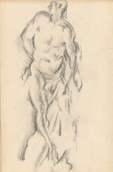 Study of Puget's "Milo of Crotona", 1895/1898. Creator: Paul Cezanne