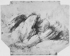 Study of Rock Formations c1480 (1945). Artist: Leonardo da Vinci
