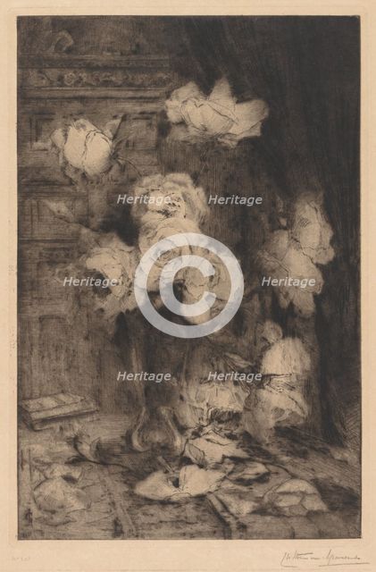 Study of Roses. Creator: Charles Nicolas Storm van 's-Gravesande (Dutch, 1841-1924).