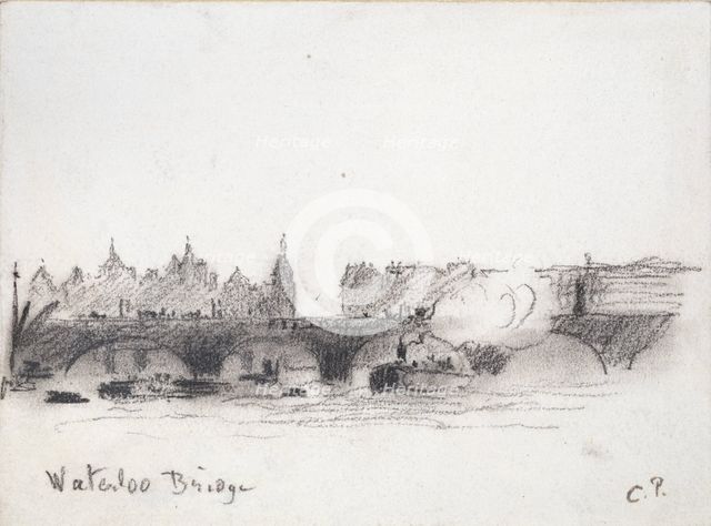 Study of Waterloo Bridge, c1900. Artist: Camille Pissarro.