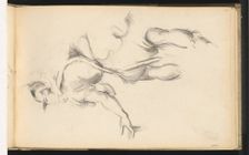 Study of the Allegorical Figure France in Rubens "The Exchange of the Two Princesses", 1882/1885. Creator: Paul Cezanne