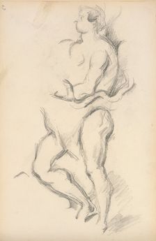 Study of the Allegorical Figure of the Genius of Health from Rubens "The Birth of..., 1895/1898. Creator: Paul Cezanne