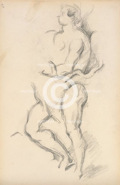Study of the Allegorical Figure of the Genius of Health from Rubens' "The Birth of..., 1895/1898. Creator: Paul Cezanne.