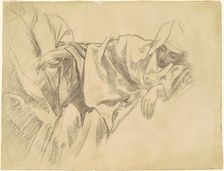 Study of the Crucifixion for "Fifteen Mysteries of the Rosary", 1903-1916. Creator: John Singer Sargent