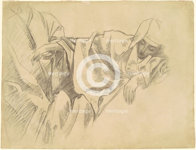 Study of the Crucifixion for "Fifteen Mysteries of the Rosary", 1903-1916. Creator: John Singer Sargent.