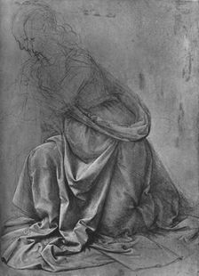 Study of the Drapery of a Woman Kneeling to the Left c1477 (1945). Artist: Leonardo da Vinci