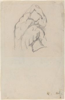 Study of the "Ecorché" [recto], c. 1865/1870. Creator: Paul Cezanne