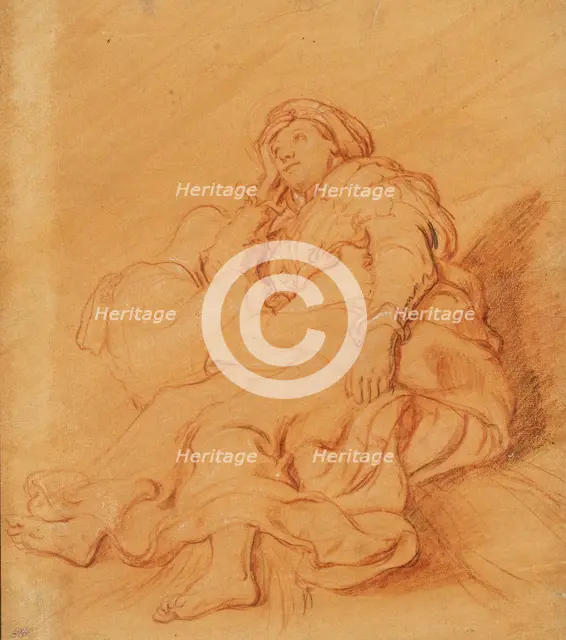 Study of the Figure of Rachel, c.1621. Creator: Pieter Lastman.