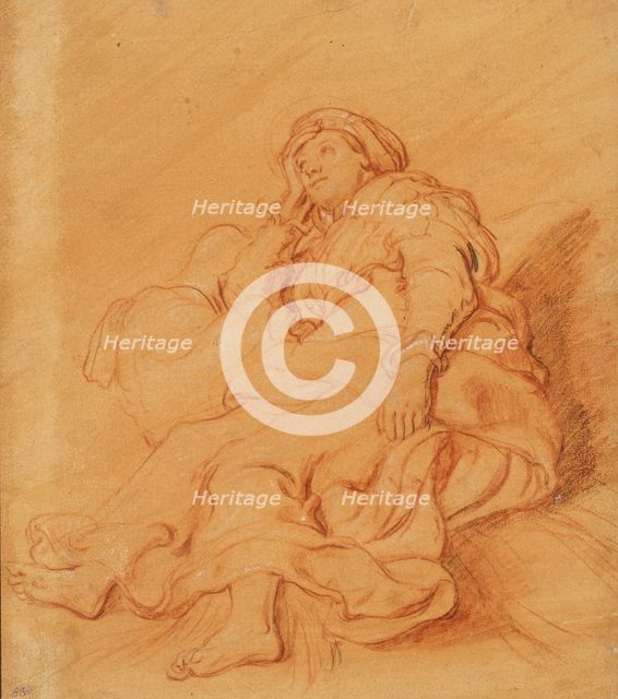 Study of the Figure of Rachel, c.1621. Creator: Pieter Lastman.