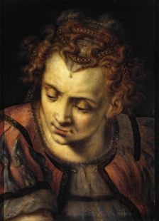 Study of the Head of a Woman, 1557. Creator: Frans Floris