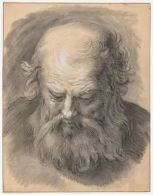 Study of the Head of a Bearded Man, 1595/1605. Creator: Abraham Bloemaert